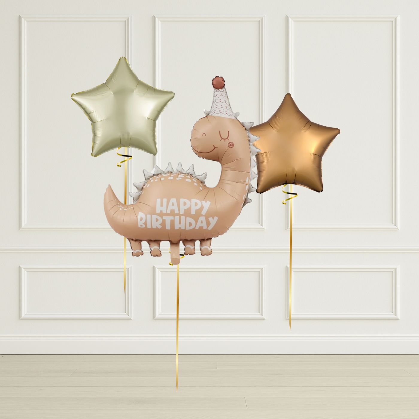 Beige Dinosaur Birthday Balloon Package